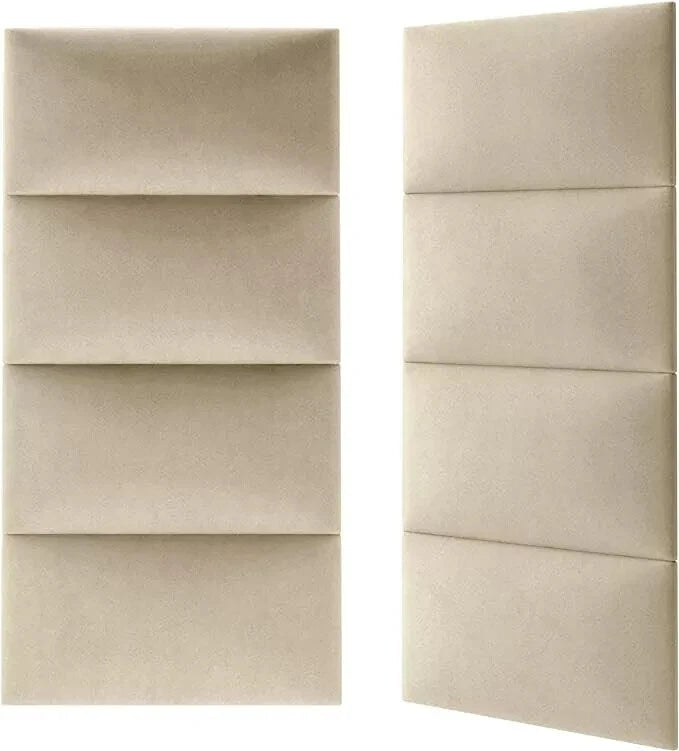 Wall panels upholstered velvet 60cm x 40cm- pack of 4